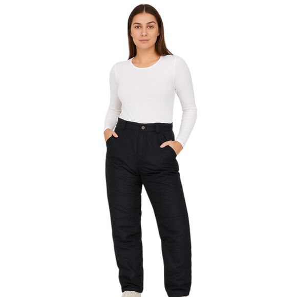 Cherokee Womans Size 12-14 Dark Gray Snow/Ski pants Fully Lined Adjustable Waist - Picture 1 of 15
